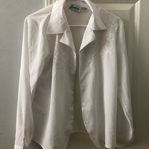 White Vintage Button Down